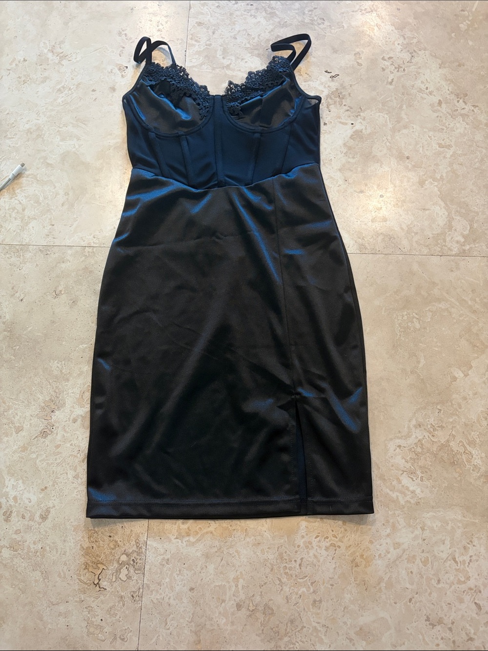 Black lace dress